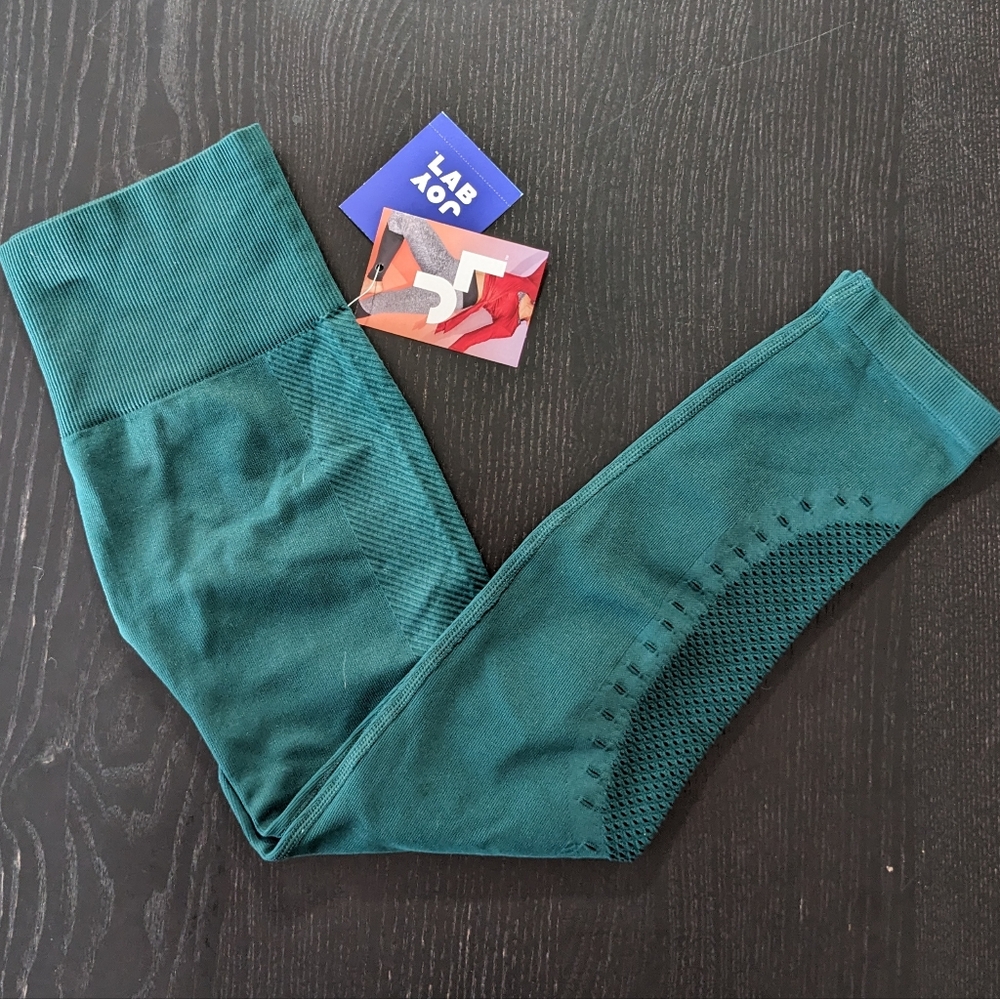 NWT XS JoyLab dark teal cut out leggings yoga